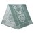 Дорожка из хлопка зеленого цвета с рисунком Ледяные узоры из коллекции New Year Essential, 53х150см - Tkano