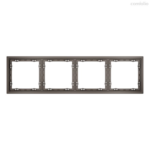 Рамка пластиковая VOLTUM S70 на 4 пост, капучино - Voltum