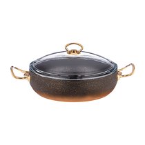 Сотейник Agness с Антипригар. Покрытием Granite, Серия Mercury, 26x7 см, 3,2Л, Pfoa Free