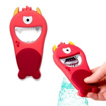 Открывалка Monster красная магнитная, цвет красный - Balvi