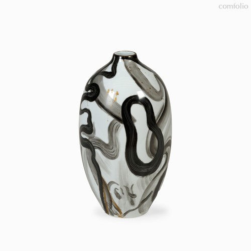 Ваза Rachele II высота 43, цвет белый/черный - Cosmo