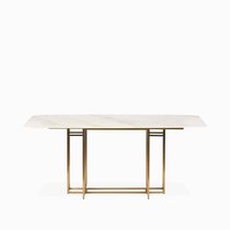 Обеденный стол Toon 180х90, цвет белый/золотой - Cosmo