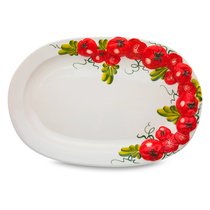 Блюдо овальное Edelweiss Томаты 43х30 см, керамика