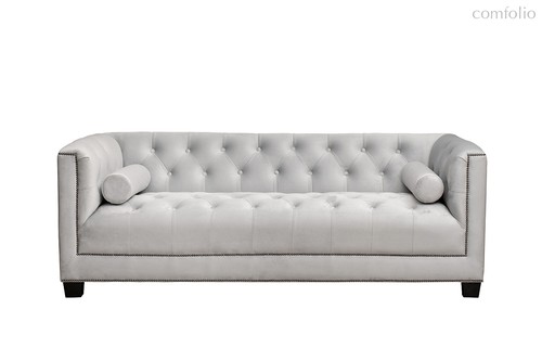 Диван Санремо (Sanremo) трехмест. велюр св. серый Colt030 201x86x74см - Garda Decor
