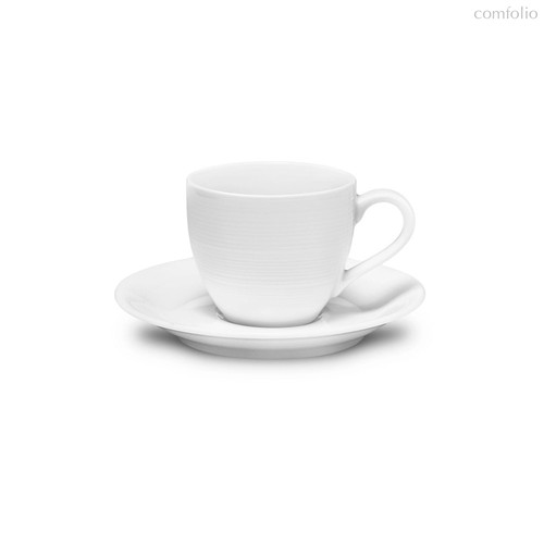 Чашка чайная с блюдцем Narumi Терраса, рельеф 280 мл, фарфор костяной - Narumi