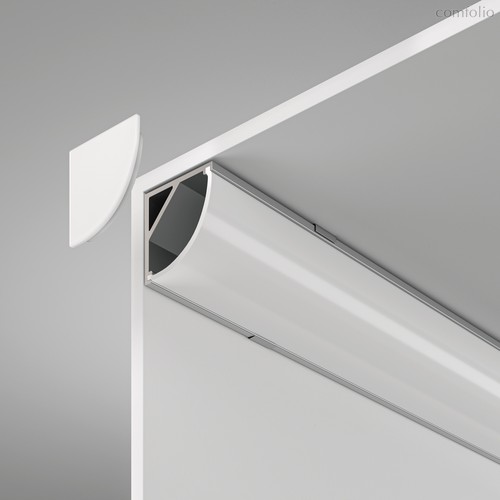 Алюминиевый профиль накладной угловой 16?16 (Серебро, 2 м), ALM008S-2M - Maytoni