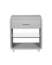 Серая прикроватная тумба Тейт, цвет серый - Louvre Home