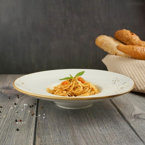 Тарелка глубокая 250 мл d 26 см h5,5 см для пасты Elegance Sune 6 шт. - P.L. Proff Cuisine