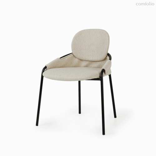 Обеденный стул Claudio, цвет бежевый/черный - Cosmo