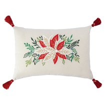 Подушка декоративная Зимний цветок из коллекции New Year Essential, 30x45см - Tkano