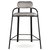 Набор из 2 полубарных стульев Ror, Round, велюр, черный/серый - Latitude