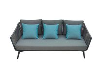 Диван трехместный "АРИАЛ (ARIAL)" уличный серый 188x80x75см - Garda Decor