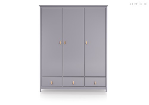 Шкаф Wood 3-х створчатый (серый) - Ellipse