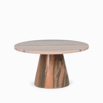 Кофейный столик Flick диаметр 56, цвет розовый - Cosmo