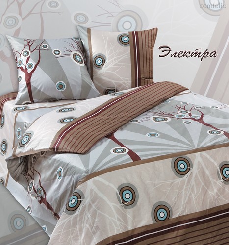 Комплект постельного белья ПА-4-Электра Семья Поплин с наволочками 70х70х2 шт. - АльВиТек