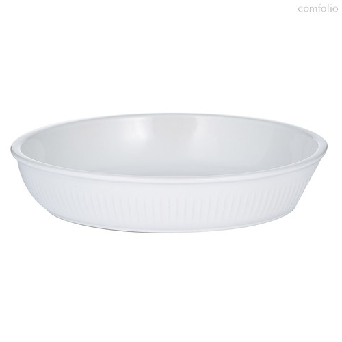 Блюдо для запекания Linear круглое 26 см белое - Mason Cash