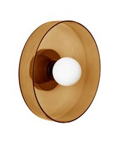 Настенный светильник с янтарным стеклом Кассель – Ø 35 см, цвет янтарный - Louvre Home