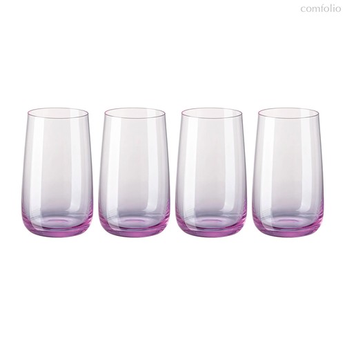 Набор бокалов для воды Rosenthal Турандот 400 мл, стекло, розовый, 4 шт - Rosenthal