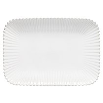 Блюдо прямоугольное Pearl White PER403-WHI(PER403-02202F), цвет белый - Costa Nova