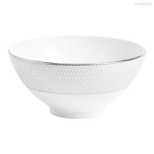 Салатник порционный Wedgwood Джио Платинум 11 см, фарфор костяной - Wedgwood