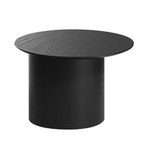 Столик Type D 60 см со смещенным основанием D 39 см (черный), цвет черный - Ellipse