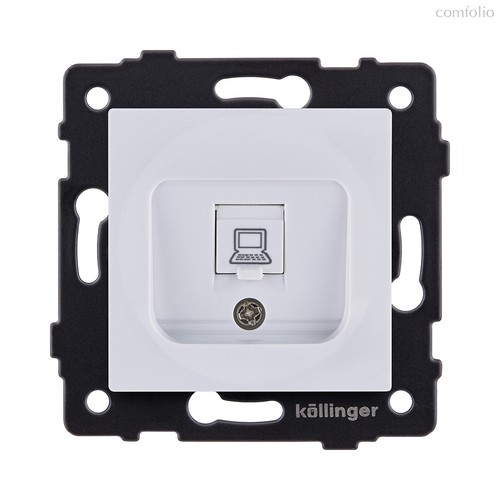 Розетка Ethernet RJ45 Cat.6, белый Kollinger REA-018WH для Aspekt, Eleganz, Reflex - Kollinger