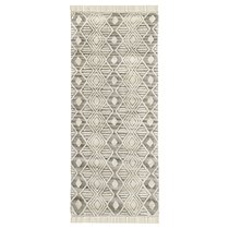 Ковер с бахромой из хлопка Chennai из коллекции Ethnic, 70x160 см - Tkano