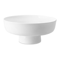 Блюдо на ножке Decor de table Плиссе d20,6хh9,5 см, фарфор костяной, п/к
