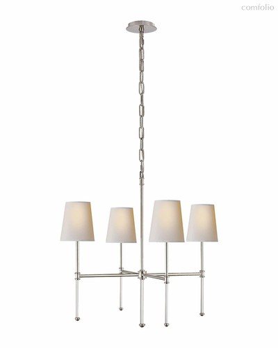 Серебряная люстра Дэмиан, цвет никель - Louvre Home