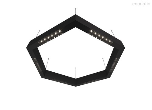 Donolux LED Eye-hex св-к подвесной, 36W, 700х606мм, H71,5мм, 2590Lm, 34°, 3000К, IP20, корпус черный, цвет черный - Donolux