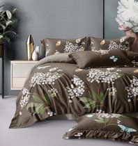 Комплект постельного белья CA-7-708 Дуэт Сатин печатный с наволочками 70х70х2шт.+ 50х70х2шт. - АльВиТек