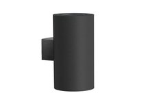 Compass светильник настенный D100xW150xH305 мм, 20W, 1684Lm (свечение вверх и вниз), 38°, Ra80, 3000К, IP54, черный, блок питания в комплекте - Donolux