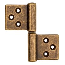 143OA032S_T Петля накладная без врезки ALDEGHI 32x35 античная бронза ПРАВАЯ - Aldeghi Luigi