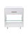 Белая прикроватная тумба с фактурной отделкой Тейт, цвет белый - Louvre Home