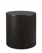 Черный приставной стол Прескот - Louvre Home