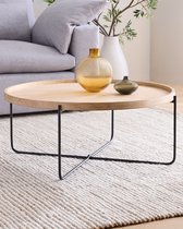 Круглый журнальный стол Рентон, цвет бежевый - Louvre Home