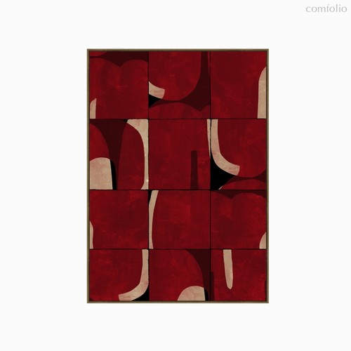 Постер Pretory 140х100, цвет бордовый - Cosmo