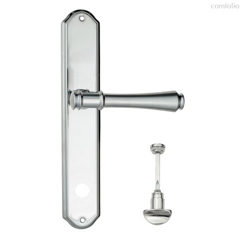 Дверная ручка на планке Fratelli Cattini "PICCO" WC-2 PL02-CR полированный хром - Fratelli Cattini