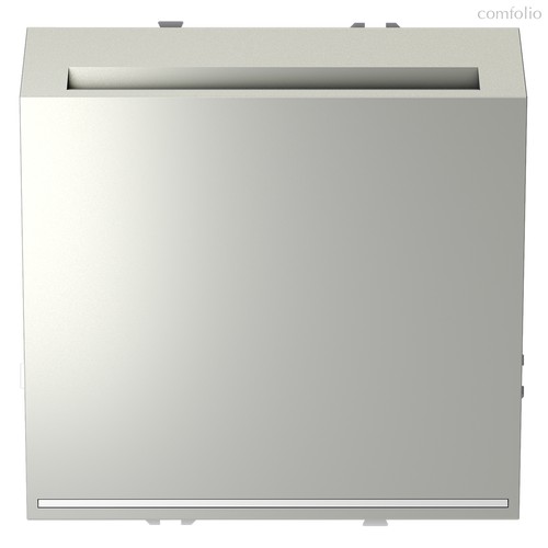 Выключатель встраиваемый VOLTUM S70 карточный 16А, сталь - Voltum