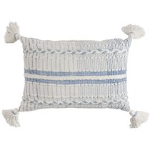 Подушка декоративная с вышивкой и кисточками из коллекции Ethnic , 35х60 см - Tkano