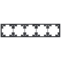 Пятиместная рамка 35850 MB, черный сатин - Rikett