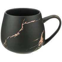 Кружка Коллекция Золотой Мрамор Цвет: Black 12,5x9,5x8,8 см 400 мл