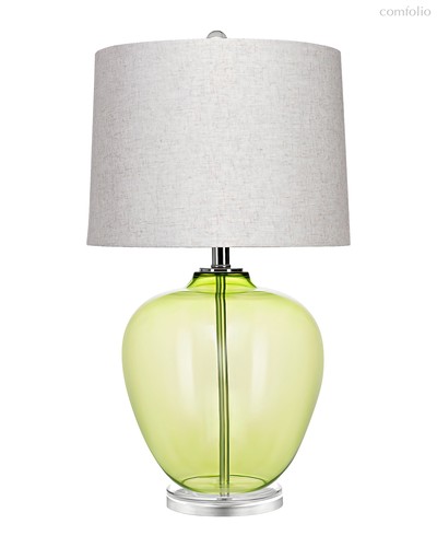 Зелёная настольная лампа Хизер, цвет зеленый - Louvre Home