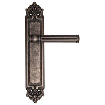 Дверная ручка Venezia Impero на планке PL96 античное серебро