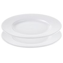 Набор тарелок Soft Ripples, d21 см, белые, 2 шт. - Liberty Jones