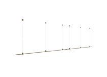 Magnet Modular System «CODE 1.2», L4000хH95-3000 мм (высота регулируется), DC24V, подвесное основание для модульных светильников, темная бронза, блок питания в комплект не входит - Donolux