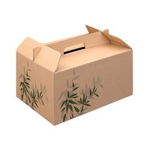 Коробка картонная Feel Green для еды на вынос, 24,5*13,5*12 см, 1 шт, Garcia de Pou - Garcia De Pou