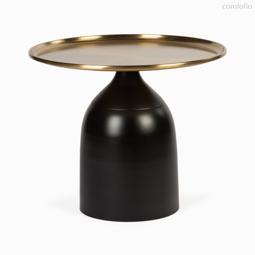 Кофейный столик Arvid диаметр 53, цвет золотой/черный - Cosmo