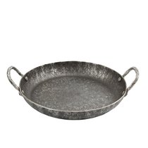 Сковорода для подачи 24 см h3,1 см круглая 2 ручки "Vintage Blued" углерод. сталь ИНДУКЦИЯ P.L. - P.L. Proff Cuisine