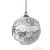 Шар новогодний декоративный Paper ball, серебристый мрамор, цвет белый/серебряный - EnjoyMe
